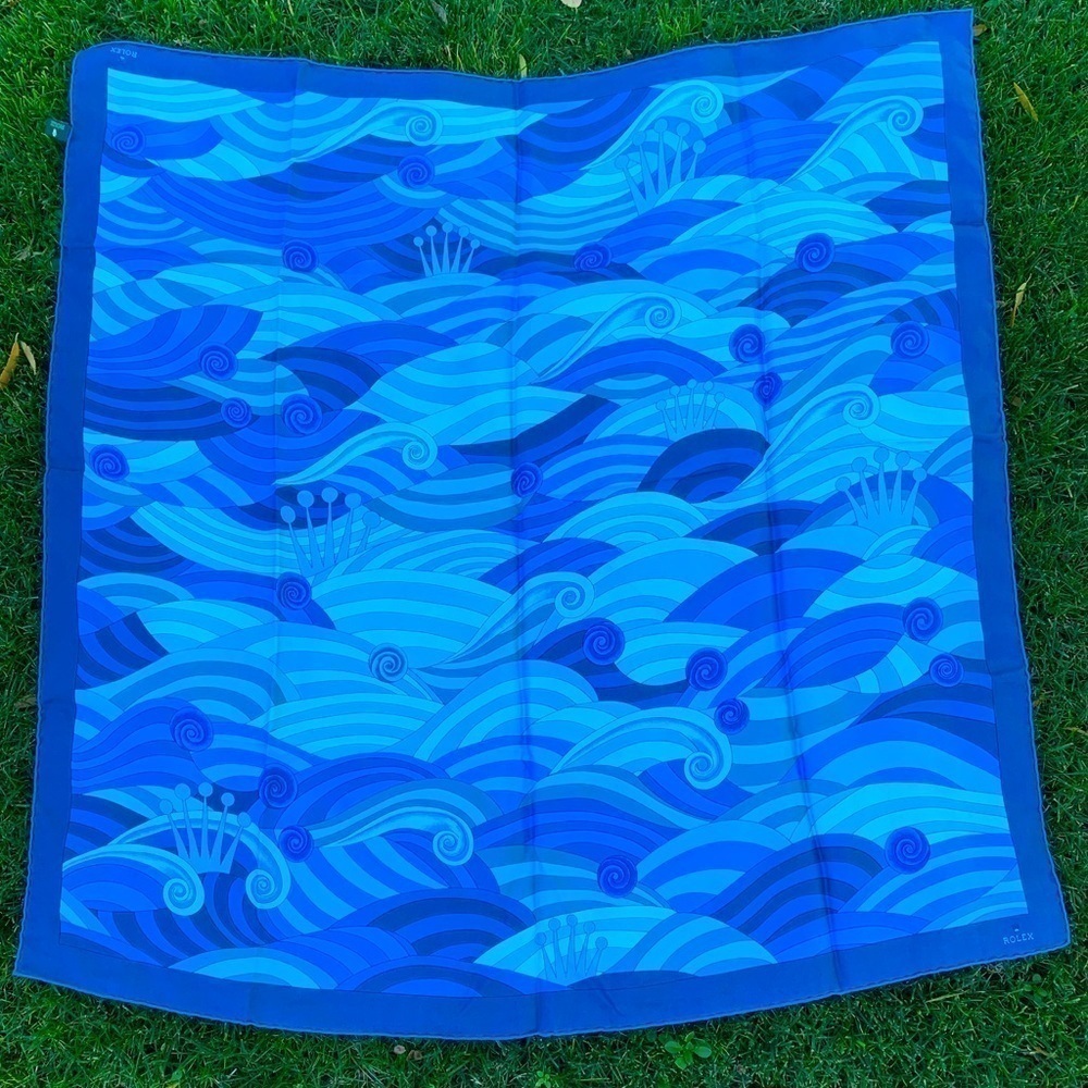 Authentic Rolex Silk Scarf  Made In France